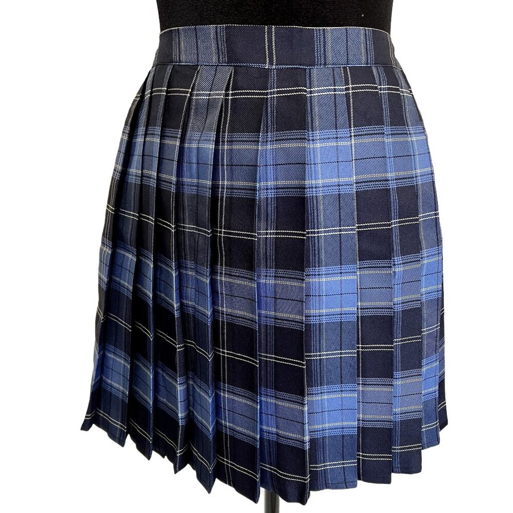 Urban CoCo Womens Uniforms Plaid Pleated Mini Skirt School Girl Party Work Sexy